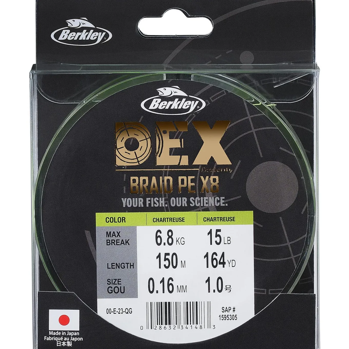 Berkley DEX Braid x8 Chartreuse