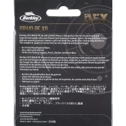 Berkley DEX Braid x8 Moss Green 300m 0.12mm