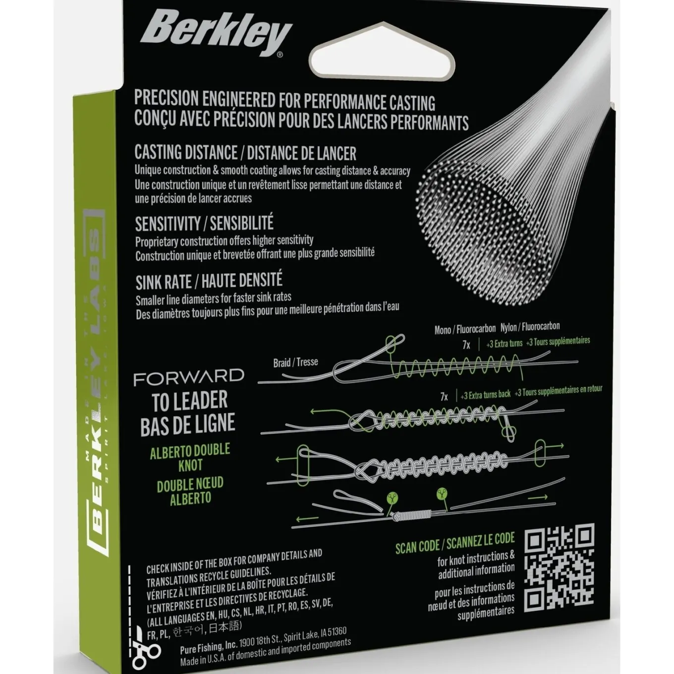 Berkley Forward Finesse Braid Low Vis Green