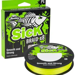 Berkley Sick Braid 8 HV Yellow 300m 0.10mm