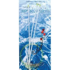 Deep Blue Flat Sea Rig 3-Arm Luminous 3-Haaks
