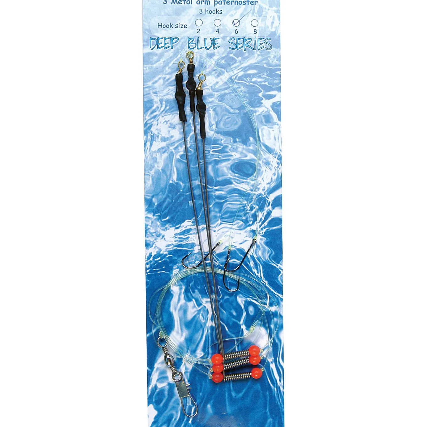 Deep Blue Flat Sea Rig 3-Arm Metaal 3-Haaks H8