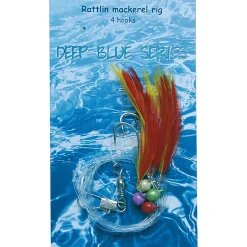 Deep Blue Ratelende Makreel Onderlijn 4-Haken #1