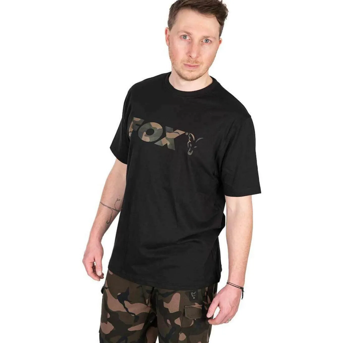 Fox Black / Camo Logo T-Shirt