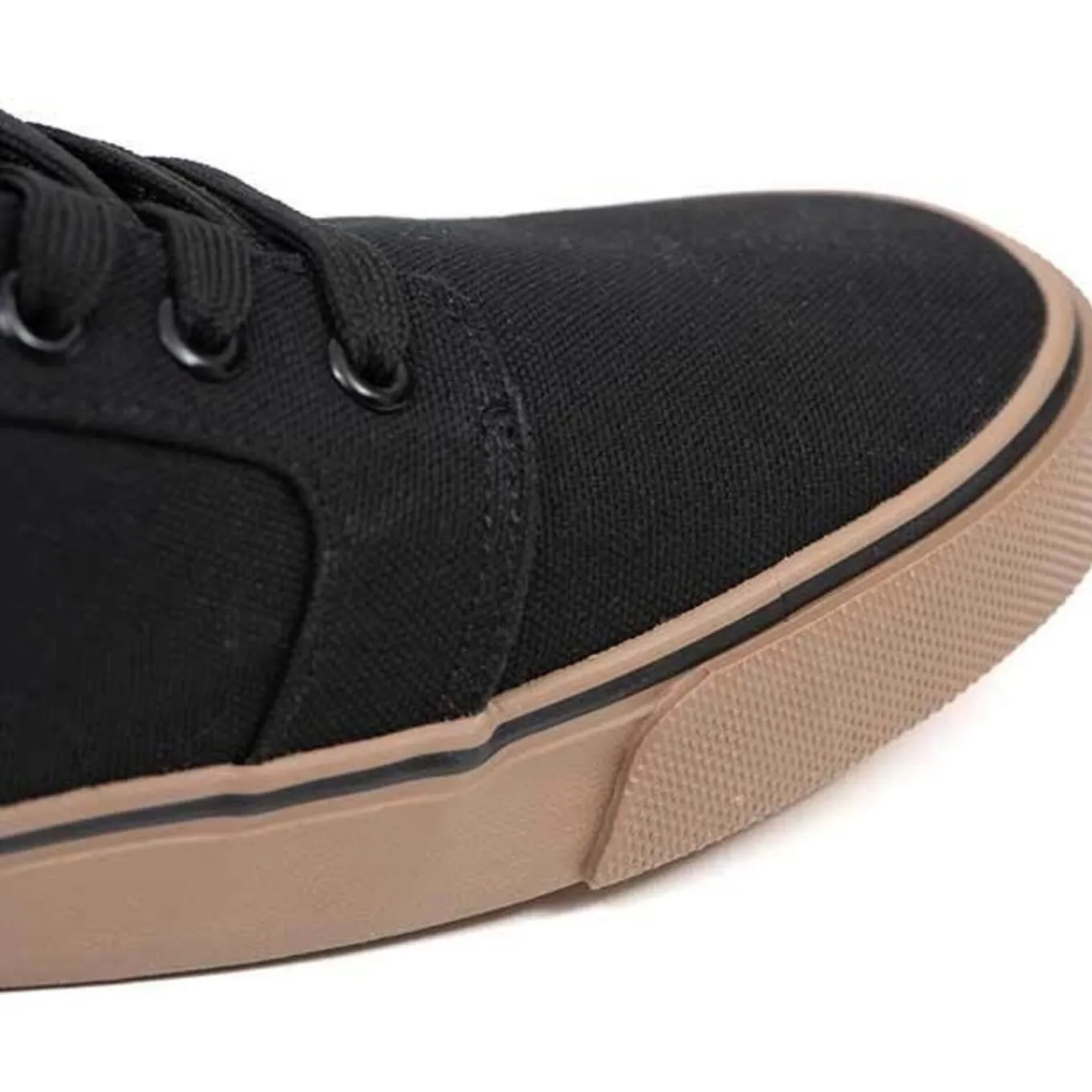 Fox Black Canvas Shoe