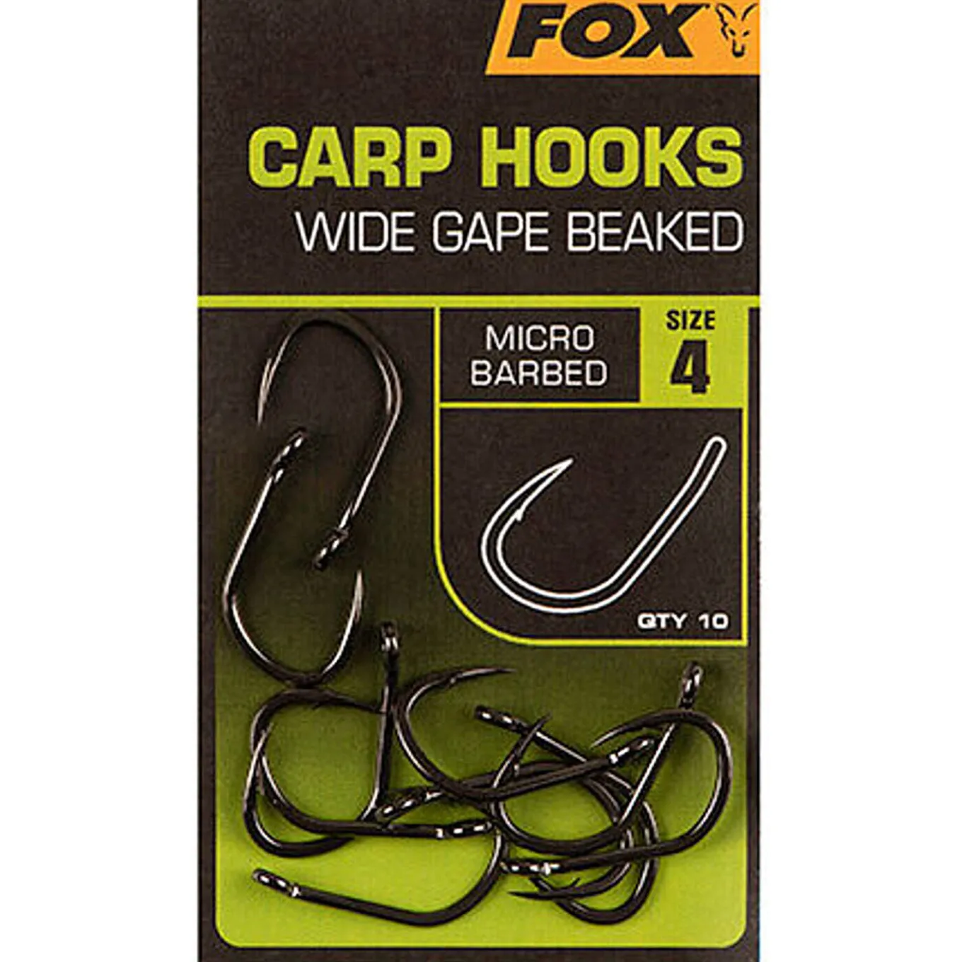 Fox Carp Hooks Wide Gape Beaked