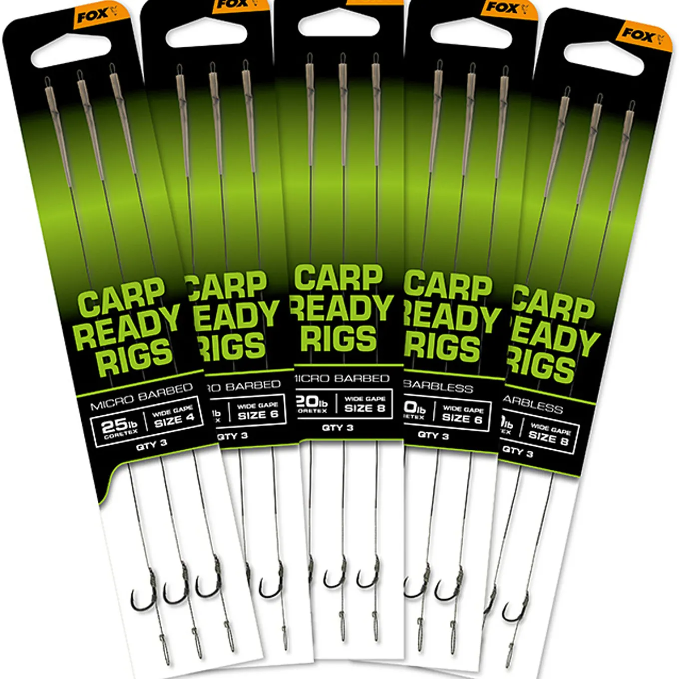 Fox Carp Ready Rigs Wide Gape
