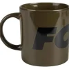 Fox Ceramic Mug Green and Black Logo