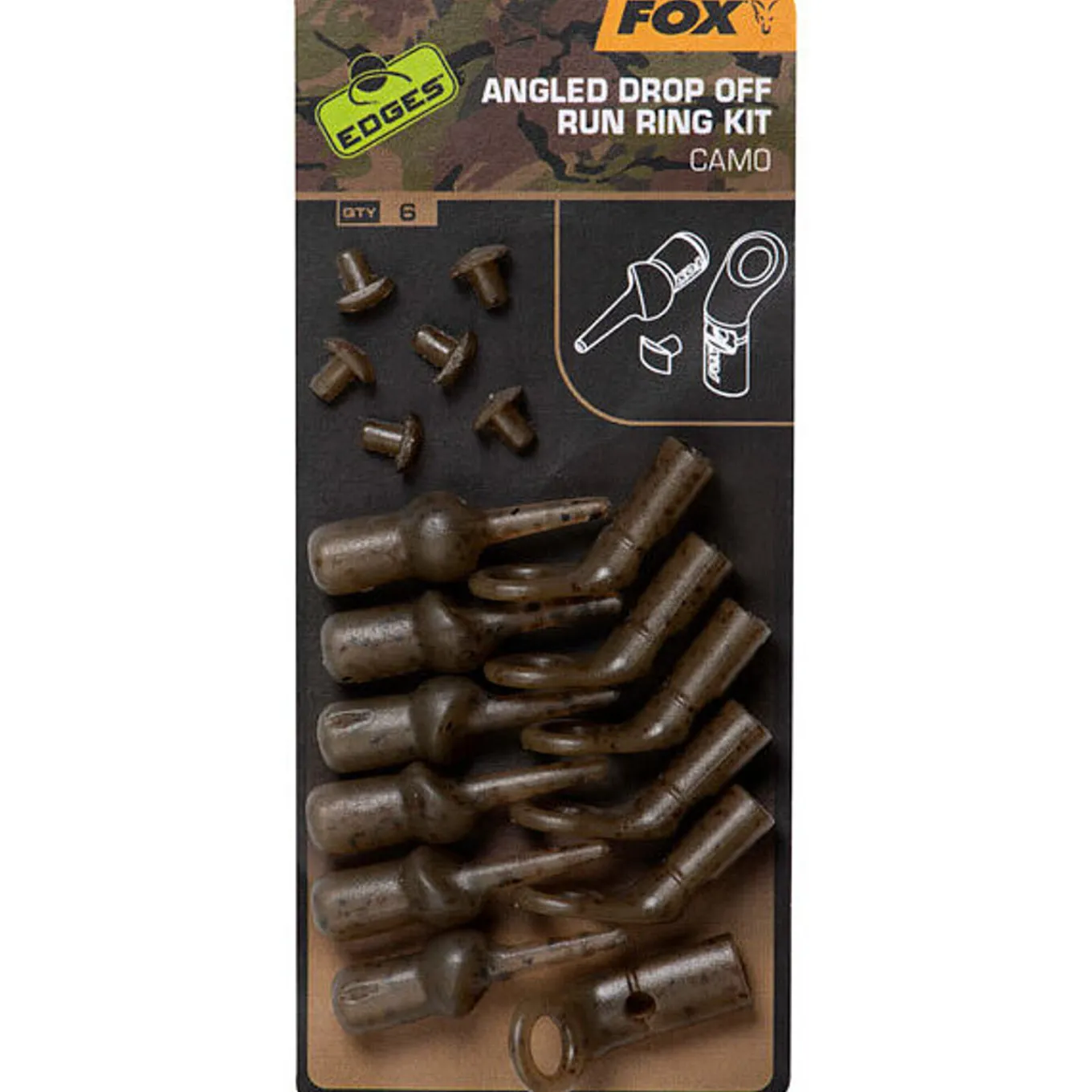 Fox Edges Camo Angled Drop Off Run Rig Kit