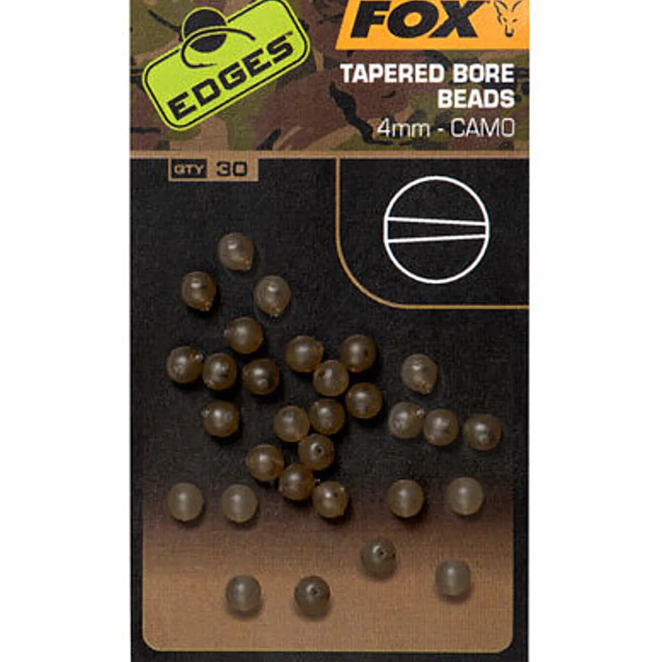 Fox Edges Camo Tapered Bore bead