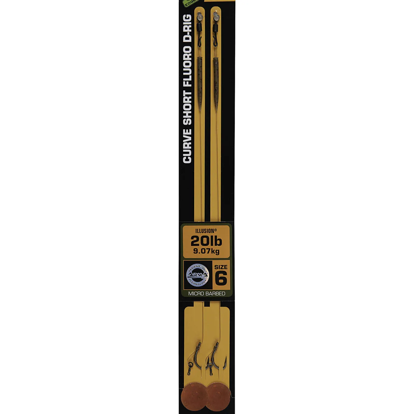 Fox Edges Curve Short Fluoro D-Rig 20lb Illusion Size 6