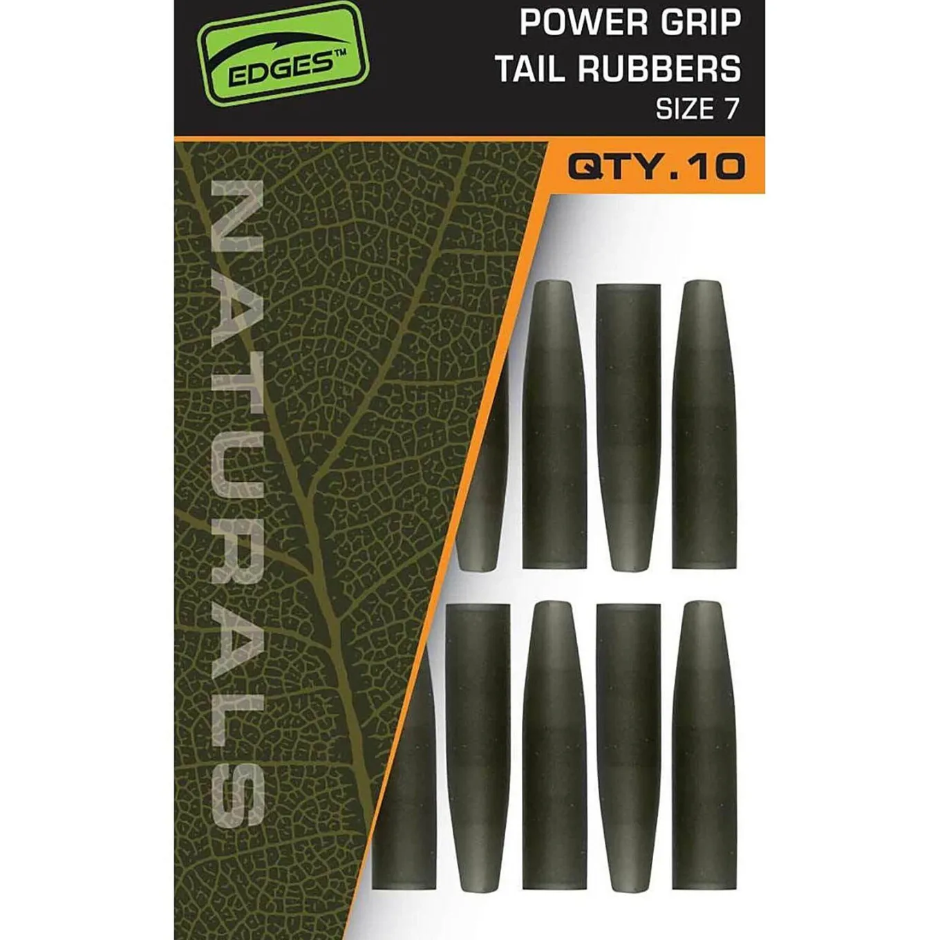 Fox Edges Naturals Power Grip tail rubbers size 7x 10