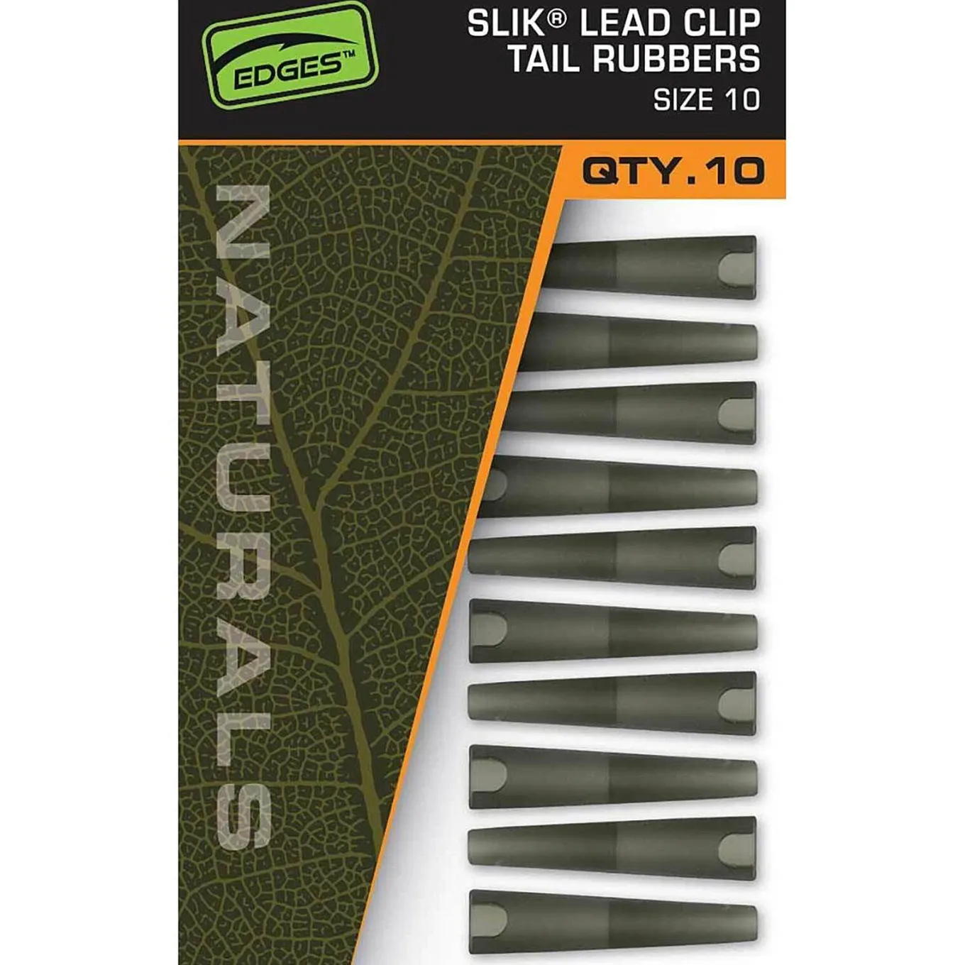 Fox Naturals Slik Lead Clip Tail Rubber Size 10