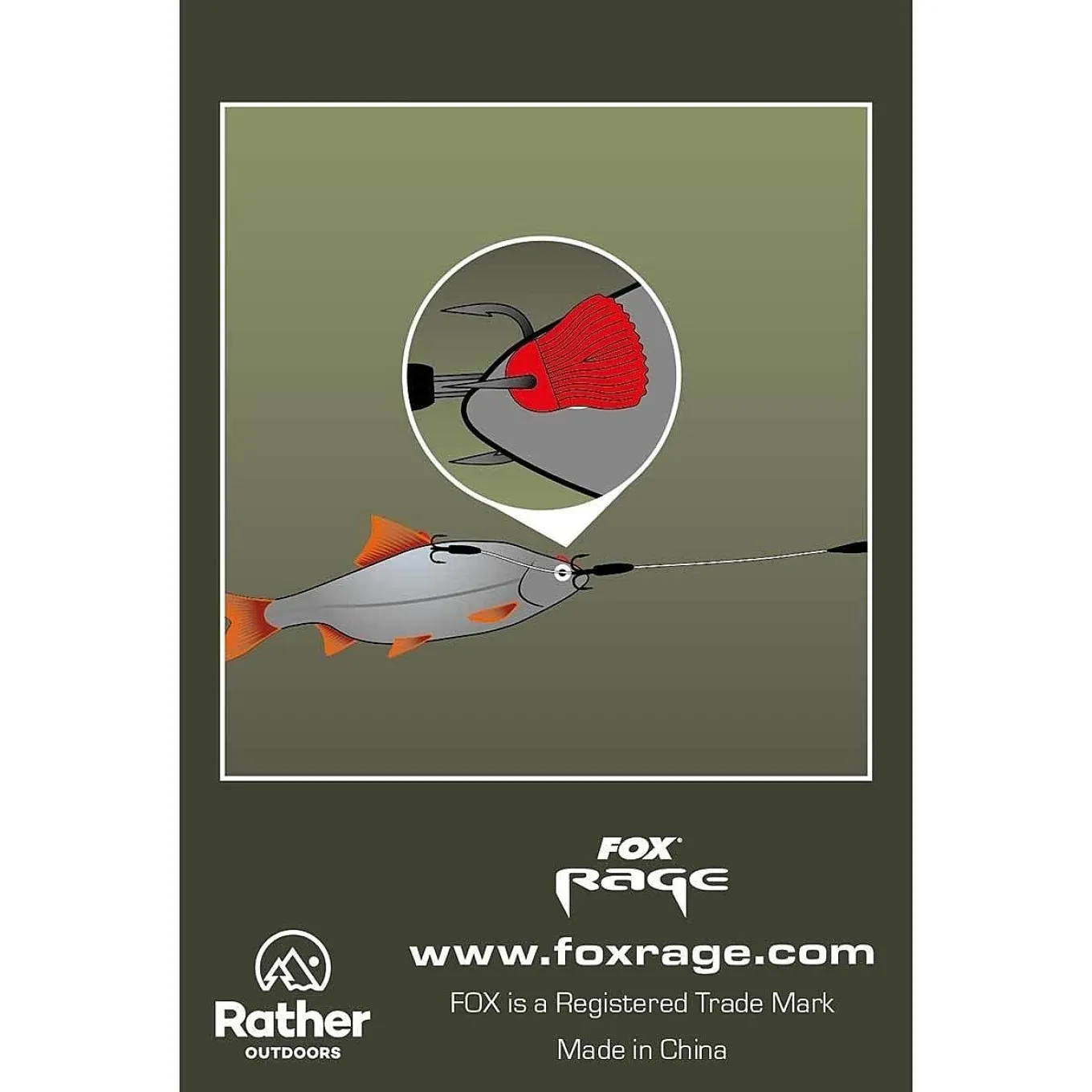 Fox Rage Predator Bait Fins Red