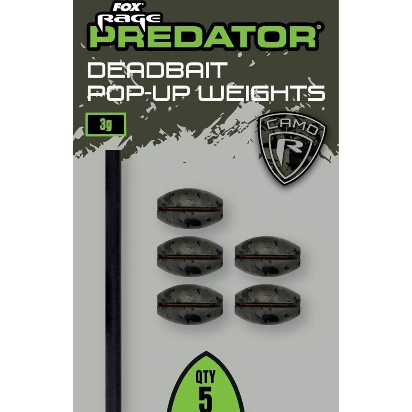 Fox Rage Predator Camo Deadbait Pop-Up Weights