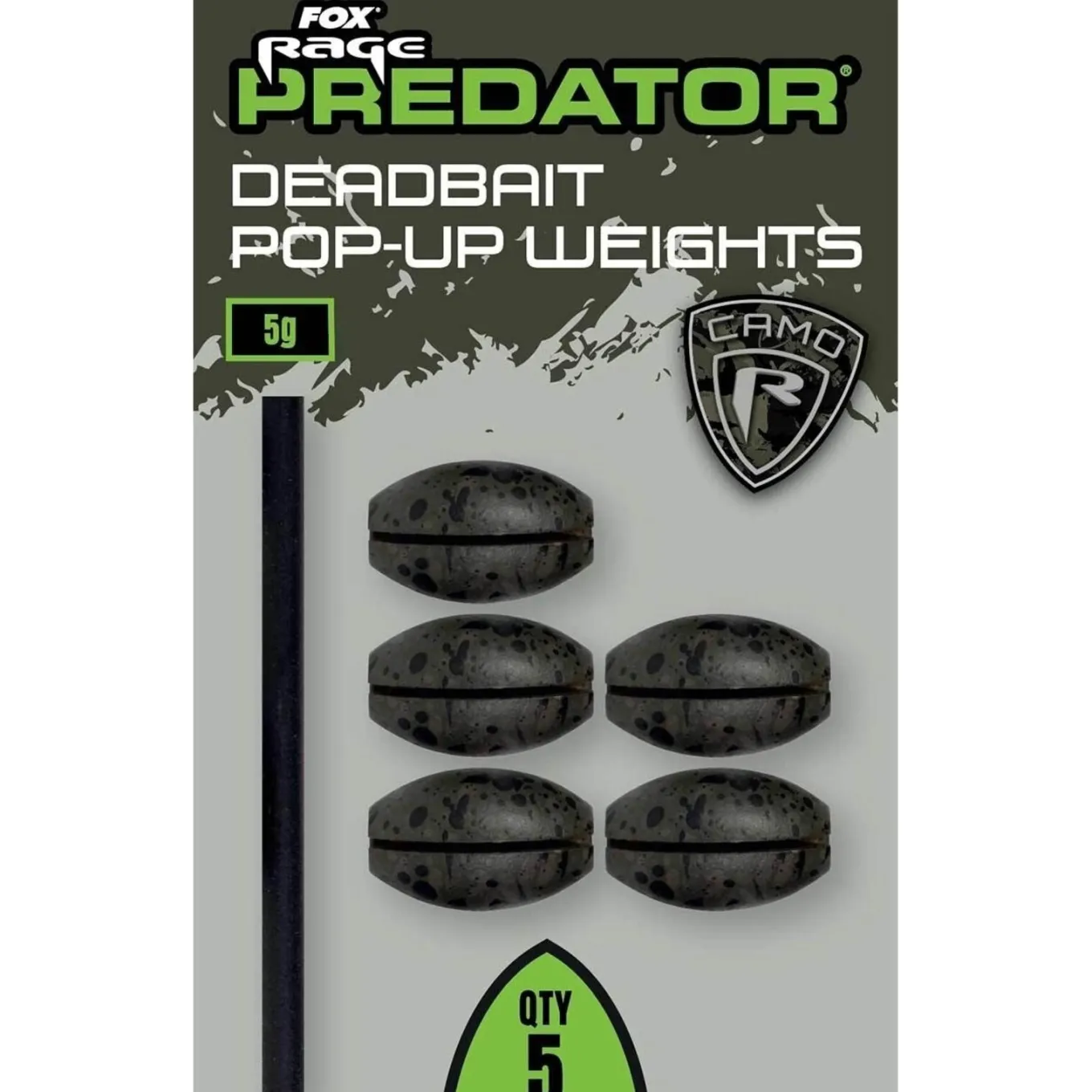 Fox Rage Predator Camo Deadbait Pop-Up Weights
