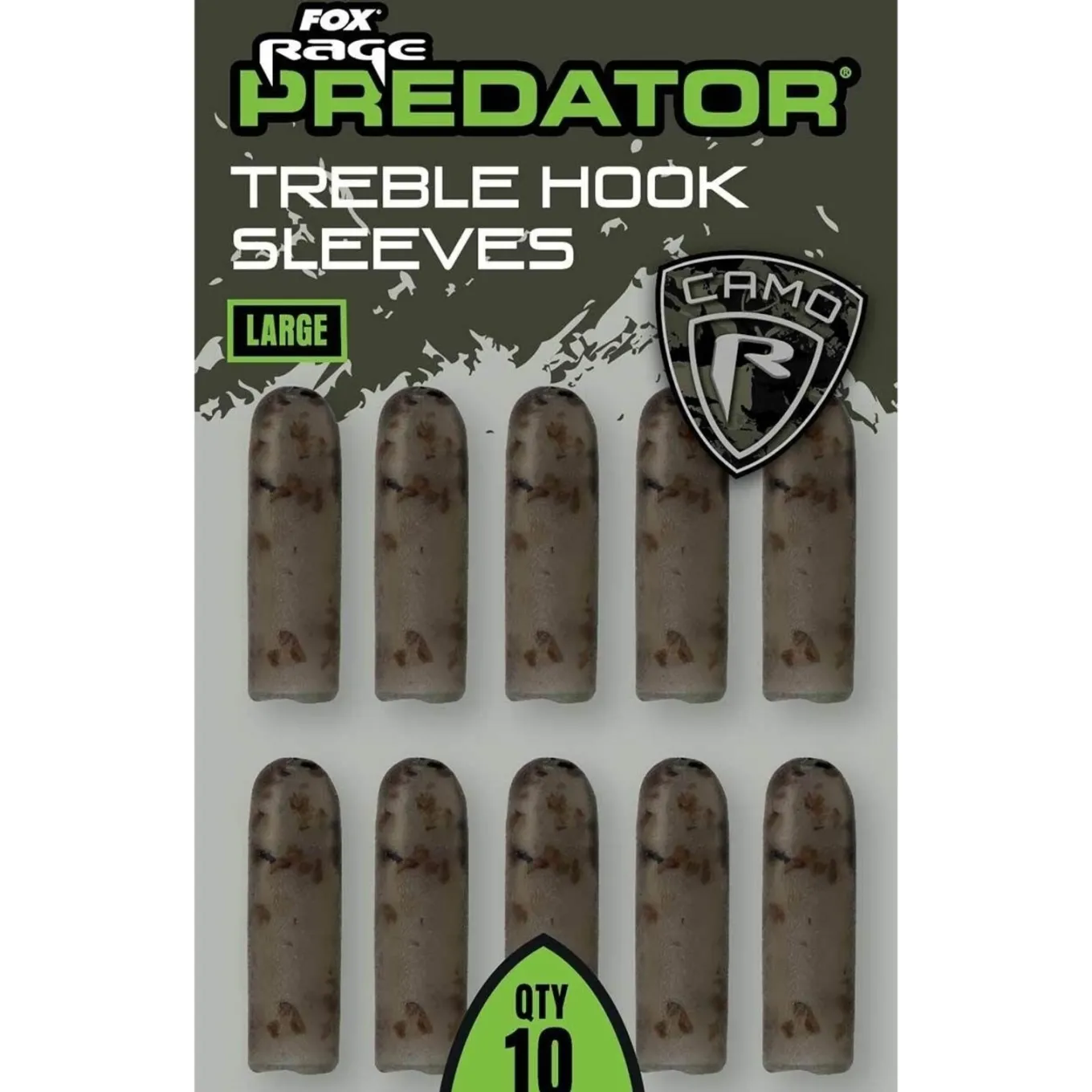 Fox Rage Predator Camo Treble Hook Sleeves