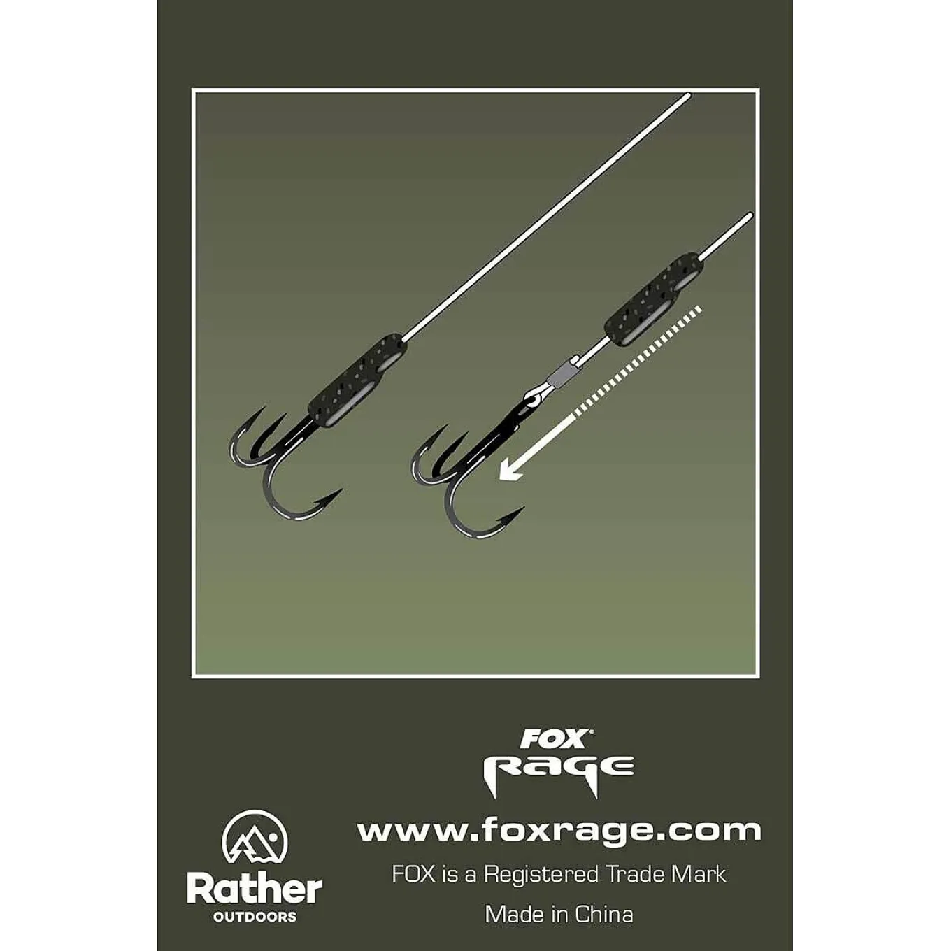 Fox Rage Predator Camo Treble Hook Sleeves