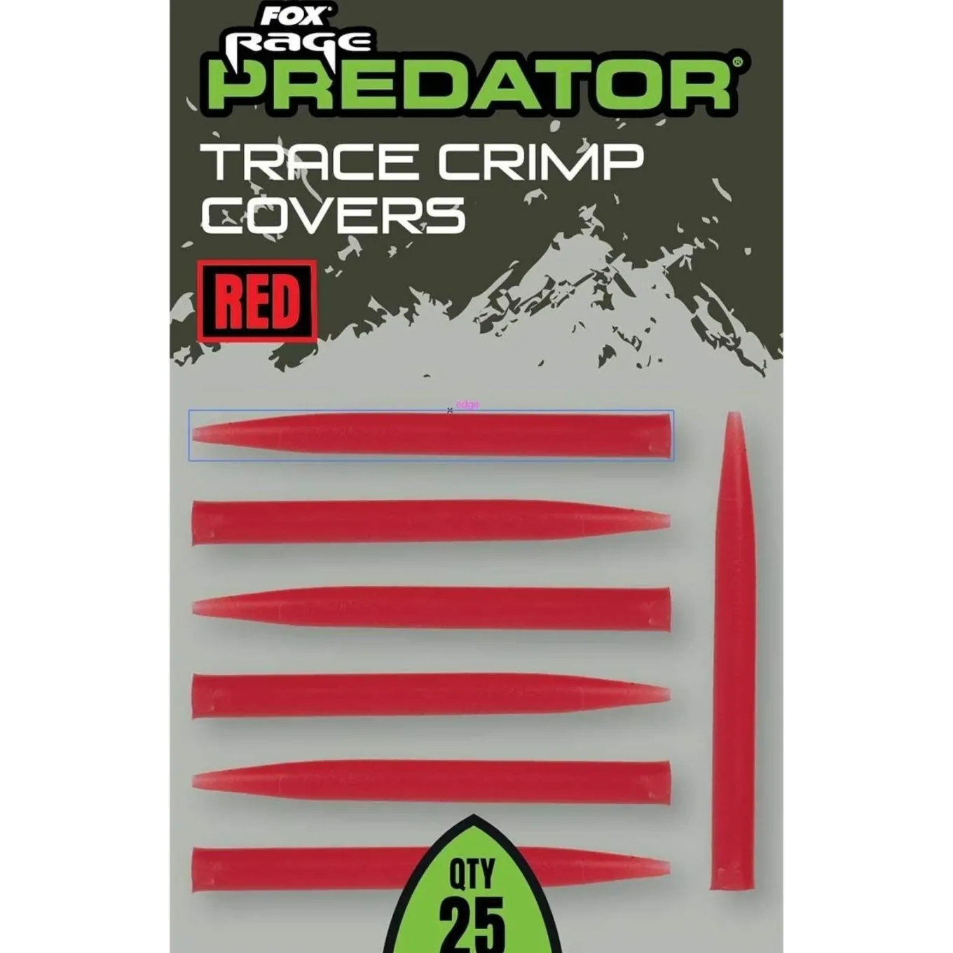 Fox Rage Predator Red Trace Crimp Covers 25pcs