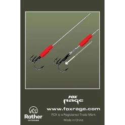 Fox Rage Predator Red Treble Hook Sleeves
