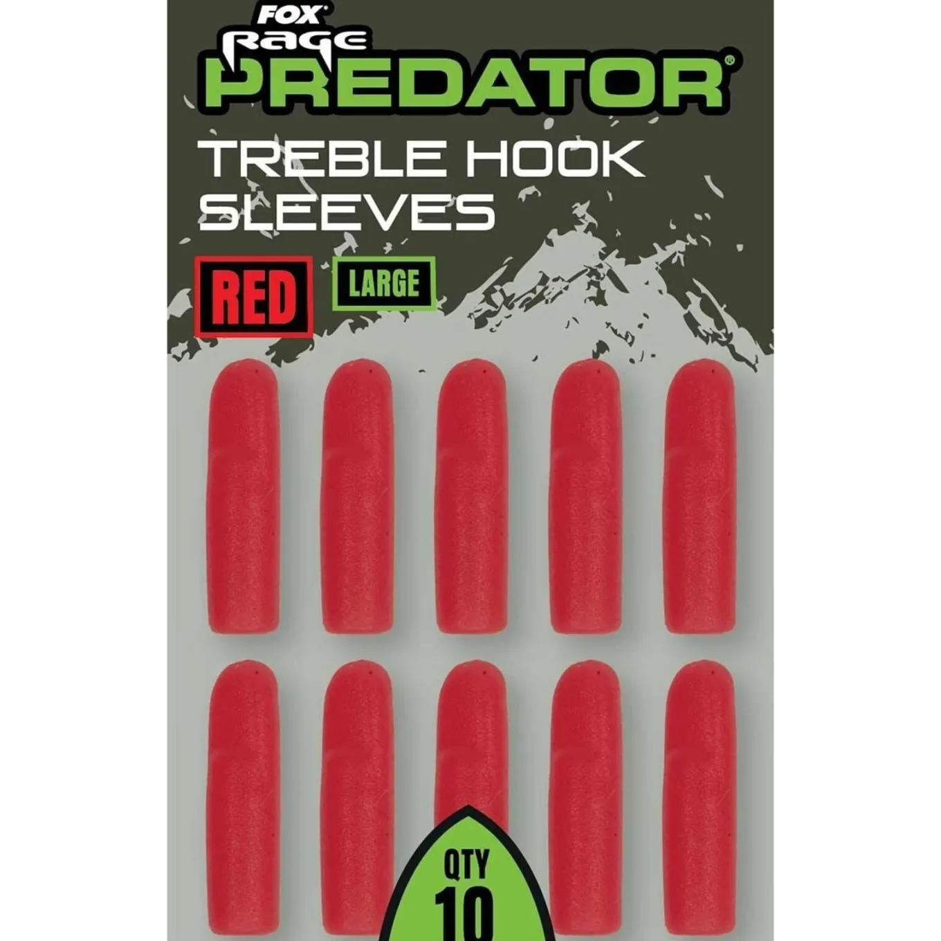 Fox Rage Predator Red Treble Hook Sleeves