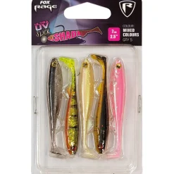 Fox Rage Slick Shad Mixed Colours UV