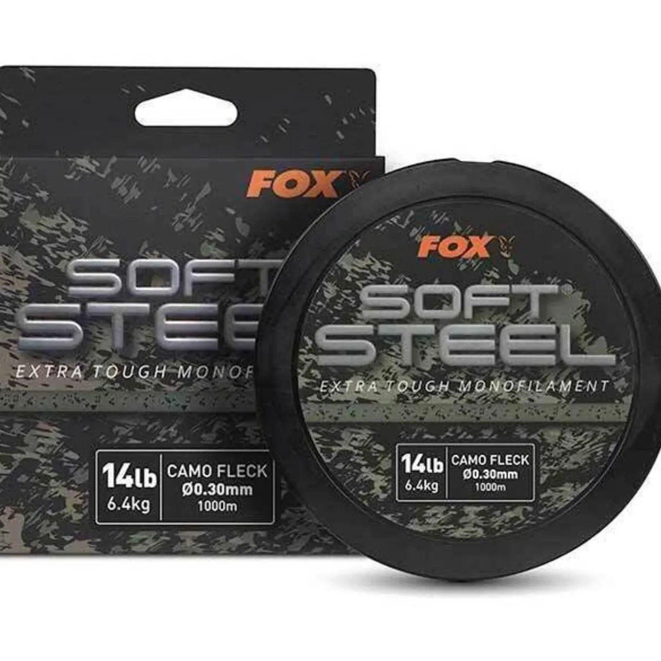 Fox Soft Steel Fleck Camo Mono 0.37mm