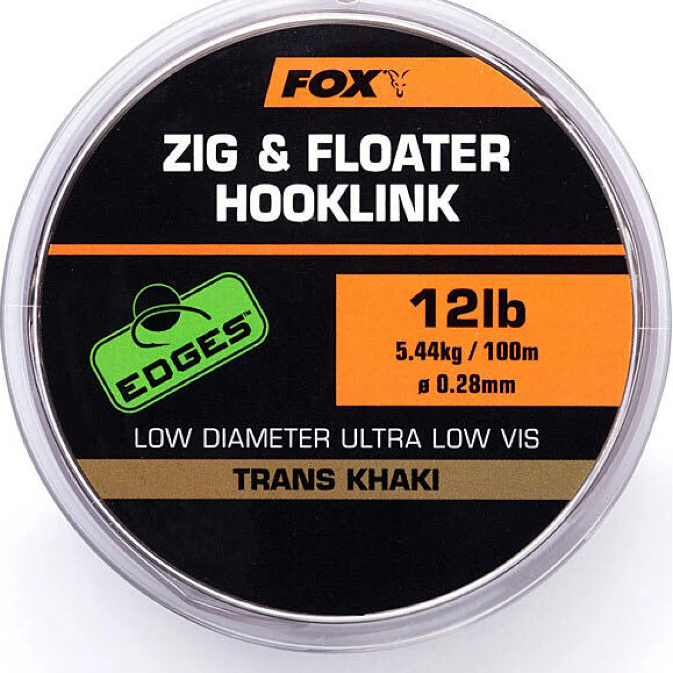 Fox Zig and Floater Hooklink Trans Khaki
