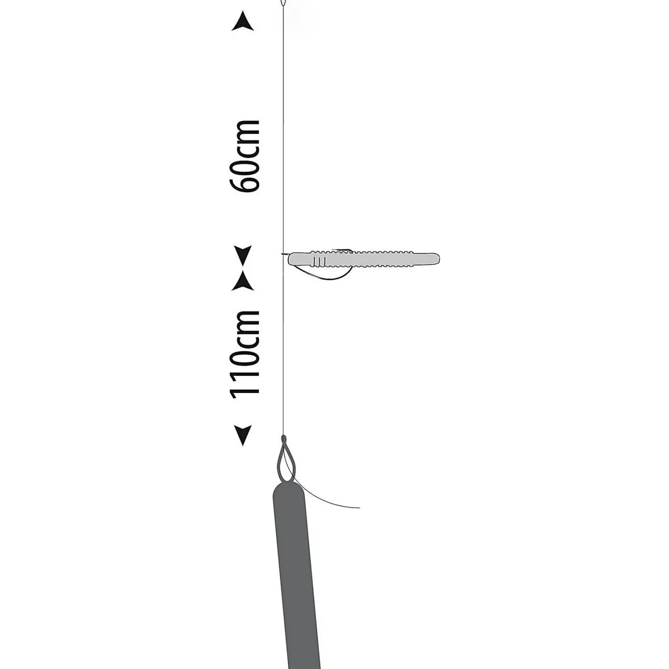 Gamakatsu Dropshot Rig Worm EWG