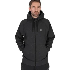 Matrix Charcoal Marl Zip Hoody