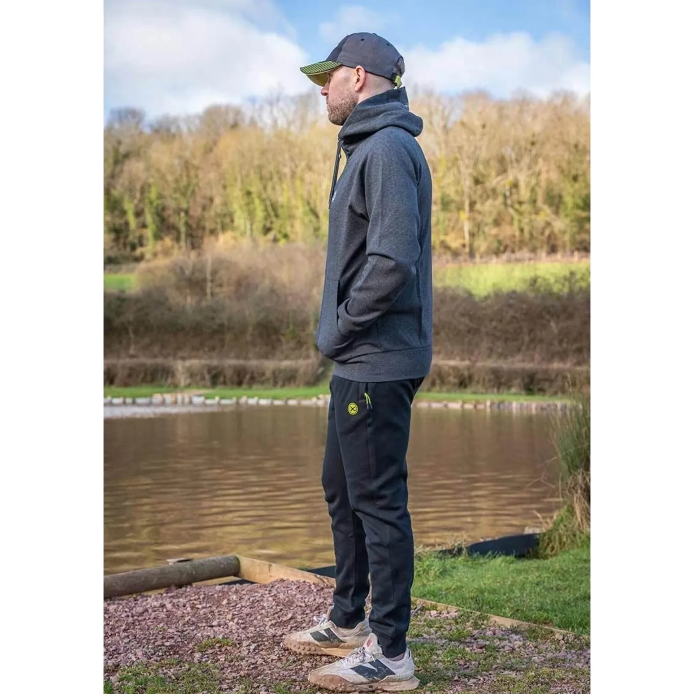 Matrix Charcoal Marl Zip Hoody