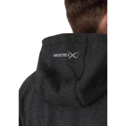 Matrix Charcoal Marl Zip Hoody