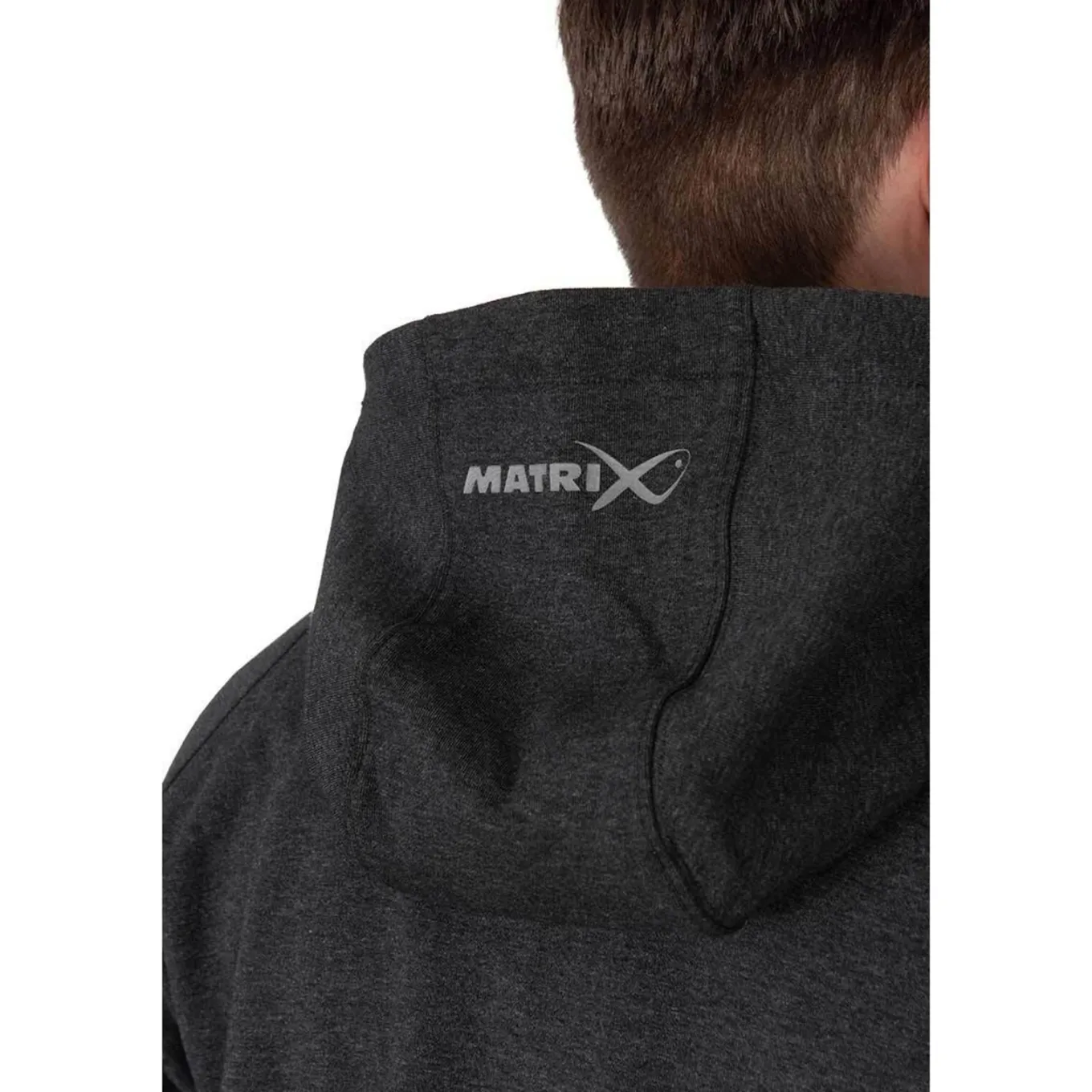 Matrix Charcoal Marl Zip Hoody