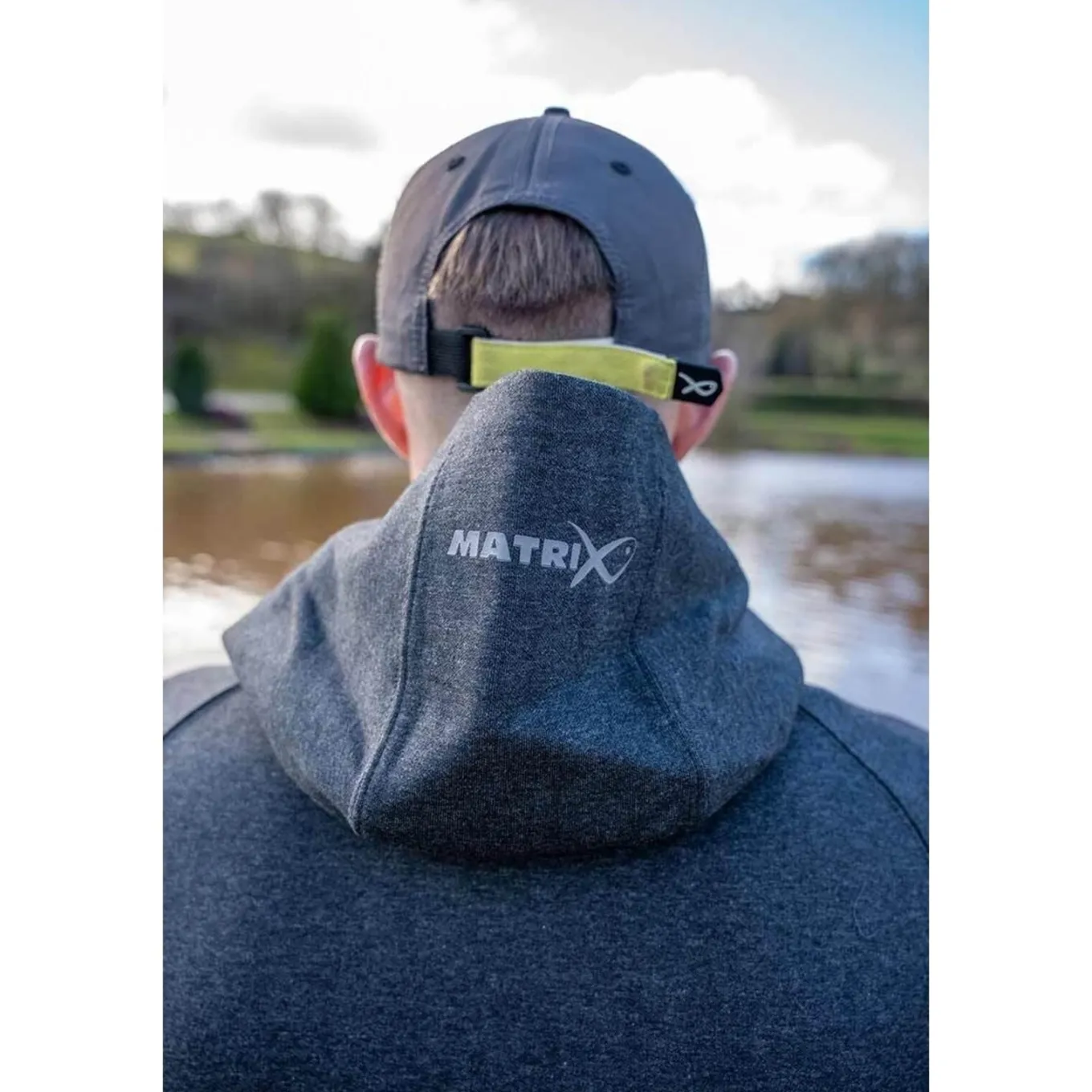 Matrix Charcoal Marl Zip Hoody