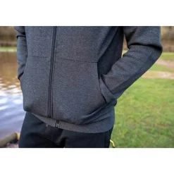 Matrix Charcoal Marl Zip Hoody