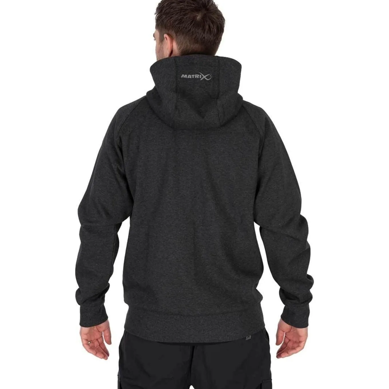 Matrix Charcoal Marl Zip Hoody