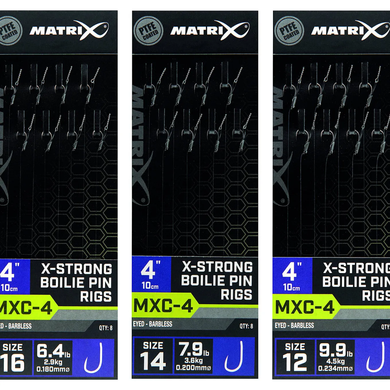 Matrix Mxc-4 Barbless Boilie Pin Rigs