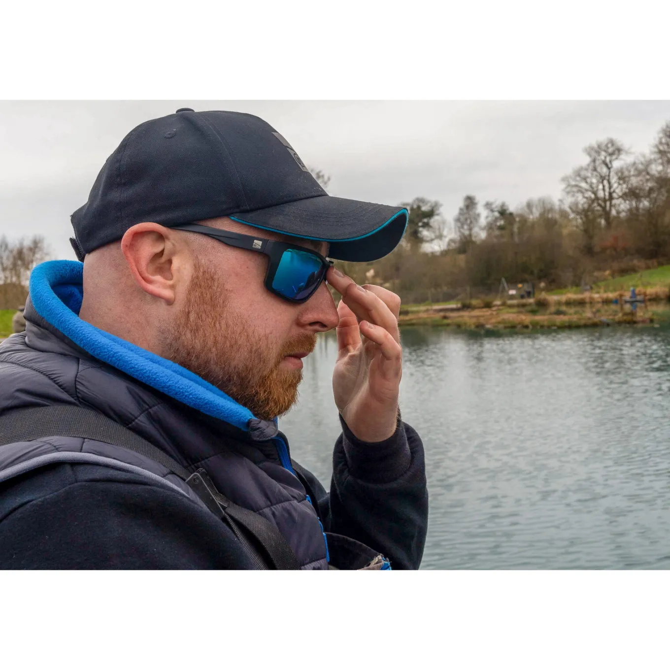 Preston Inception Wrap Sunglasses - Ice Blue Lens