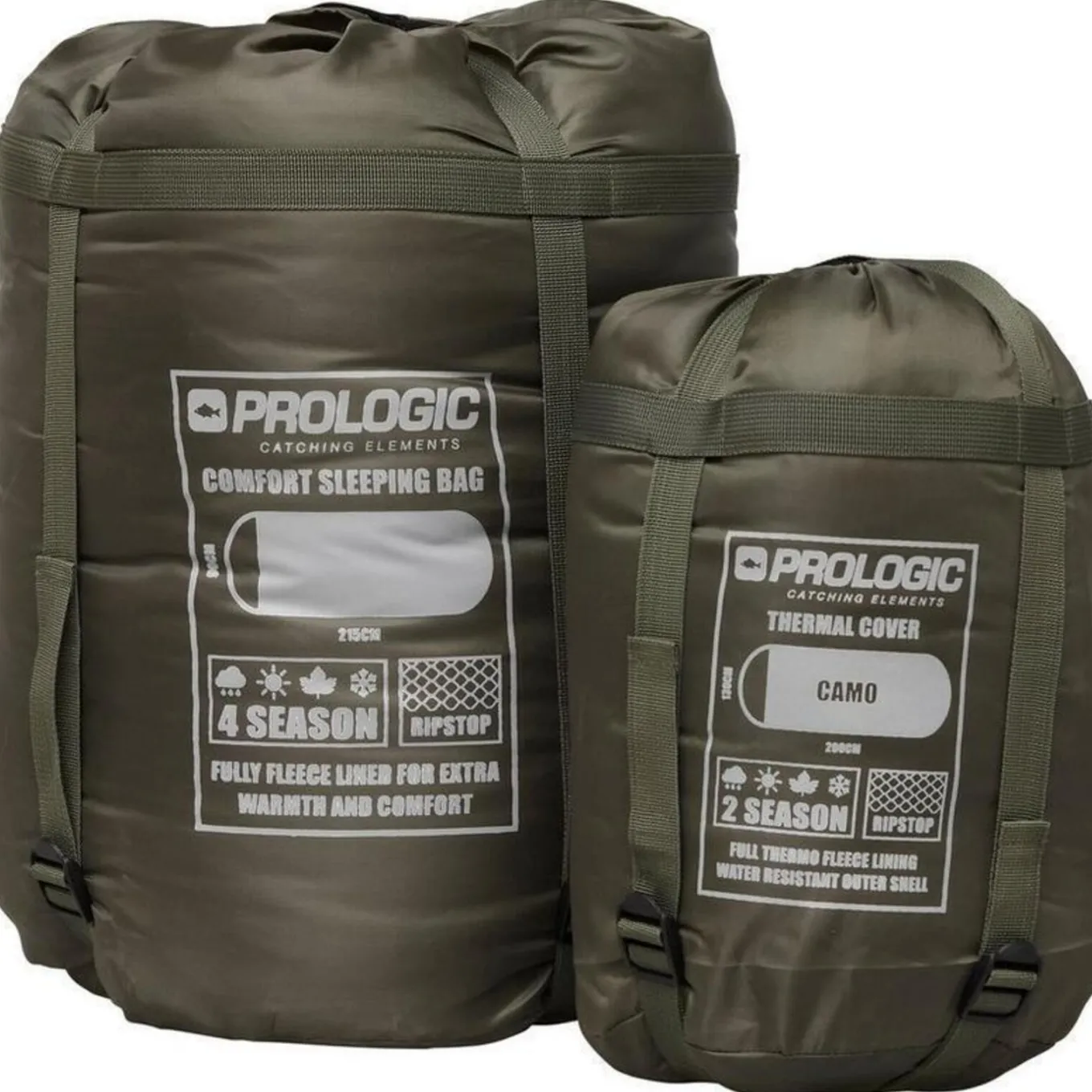 Prologic Element Comfort Sleepingbag & Thermal Camo Cover 5-Season
