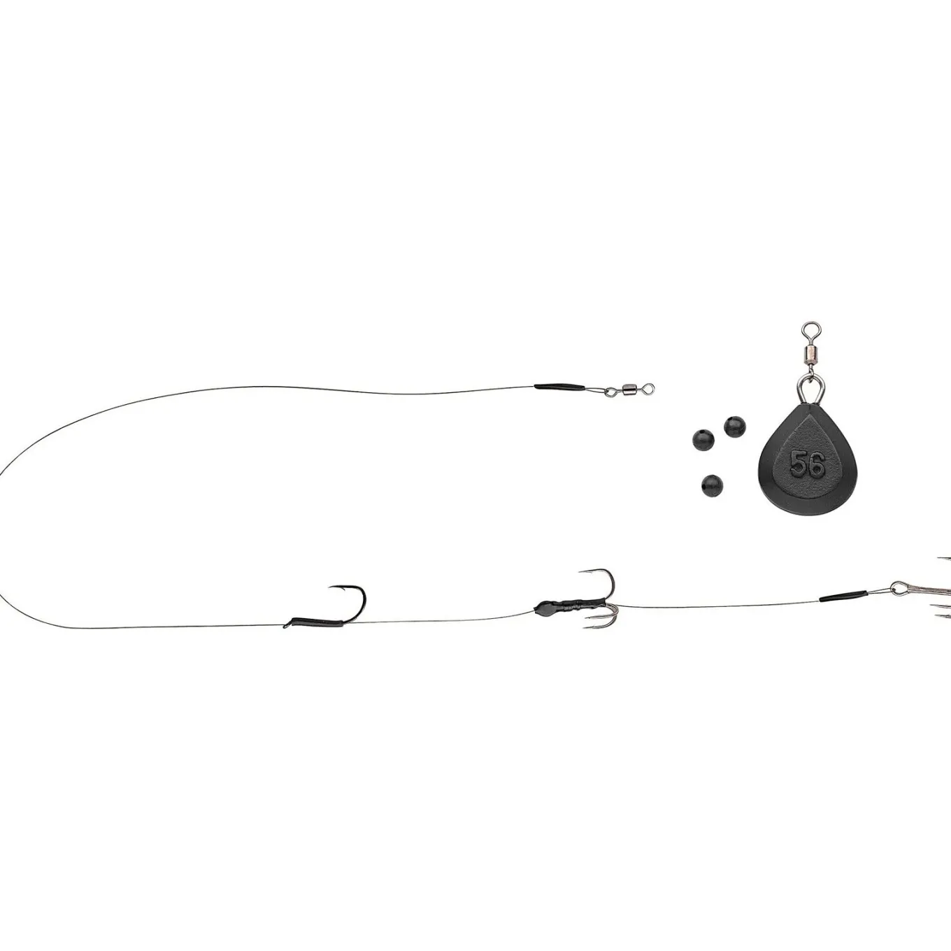 Spro Dead Bait Ready To Go Bottom Rig 50cm H4 12kg