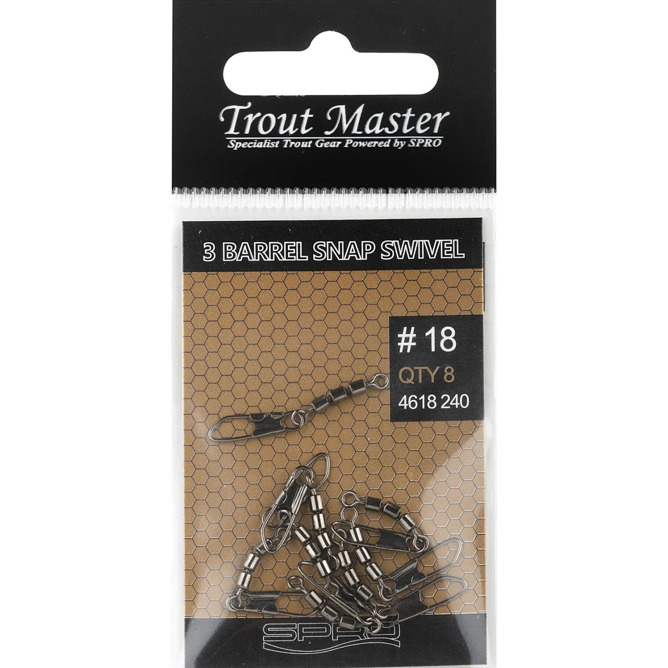 Trout Master 3 Barrel Snap Swivel
