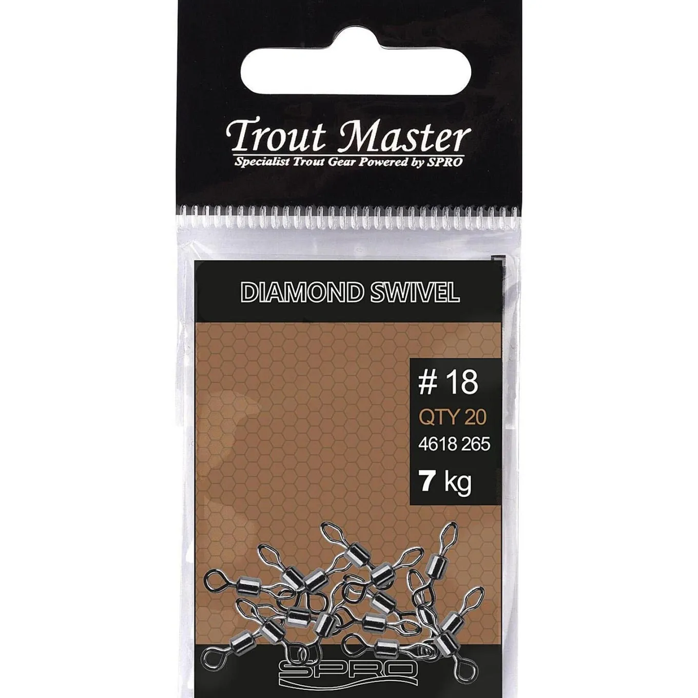 Trout Master Diamond Swivel #20